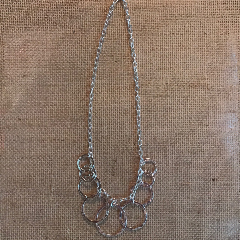 Sterling necklace with open circles